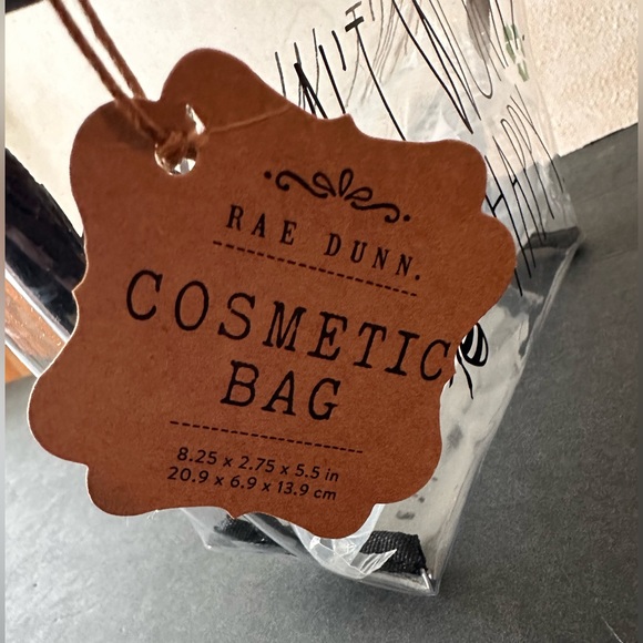 Rae Dunn DON'T WORRY BEE HAPPY Clear Cosmetic/Makeup Bag BRAND NEW!! - Picture 4 of 5